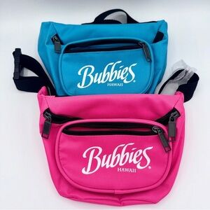 NWT Bundle 2 Waist Bags / Fanny Packs / Crossbody Pouches Bubbies Hawaiian Mochi